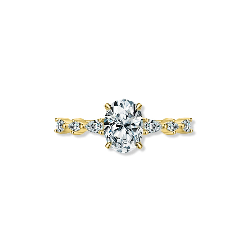 The Freya - Women's Oval Sapphire Engagement Wedding Ring