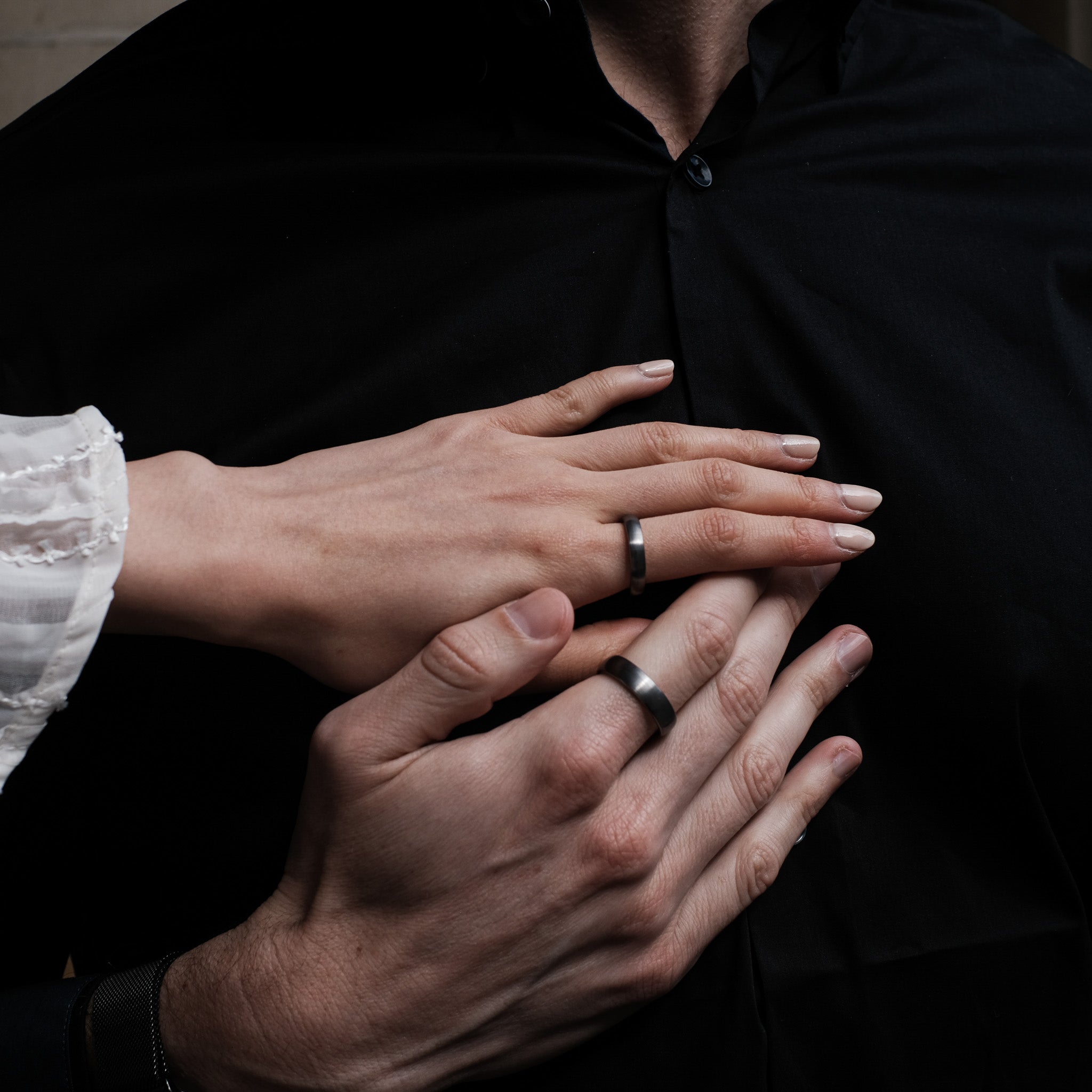 The Eloquent - Silver 6mm Brushed Tungsten Ring