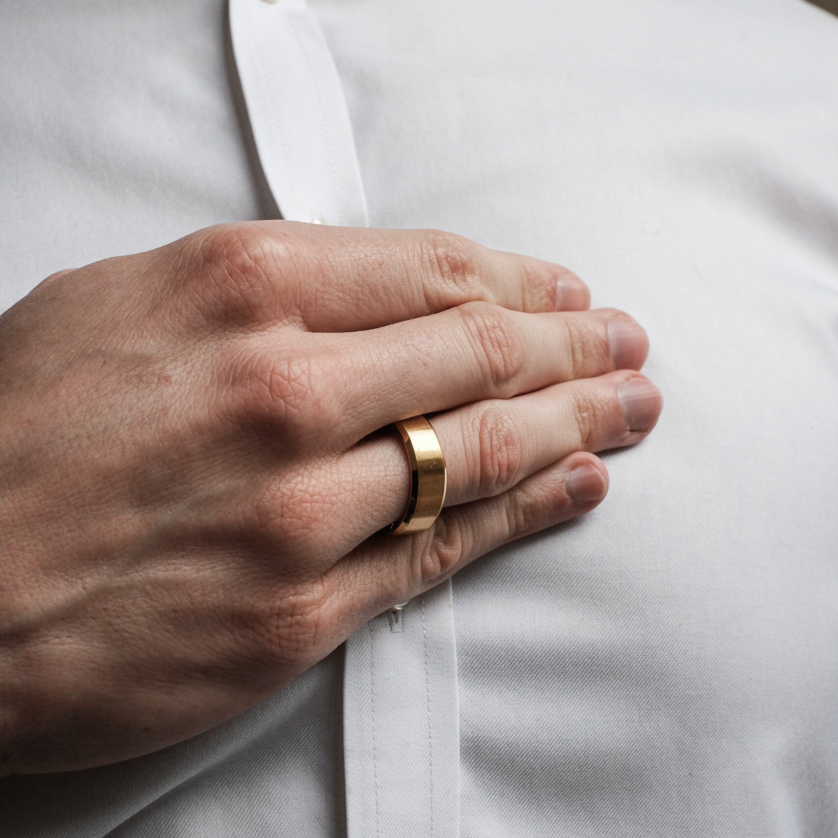 The Thompson - Brushed Titanium Ring