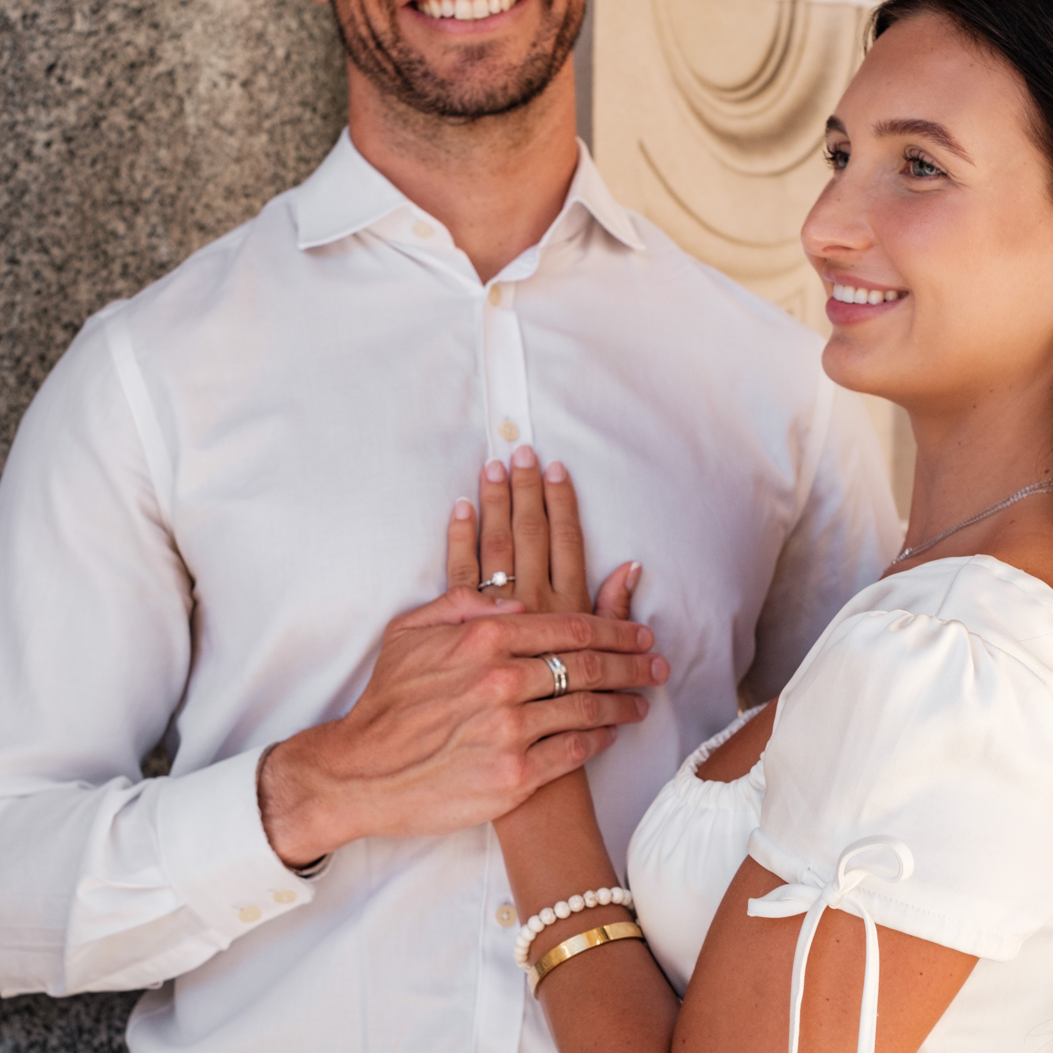 The Hanks - Brushed Beveled Titanium Ring
