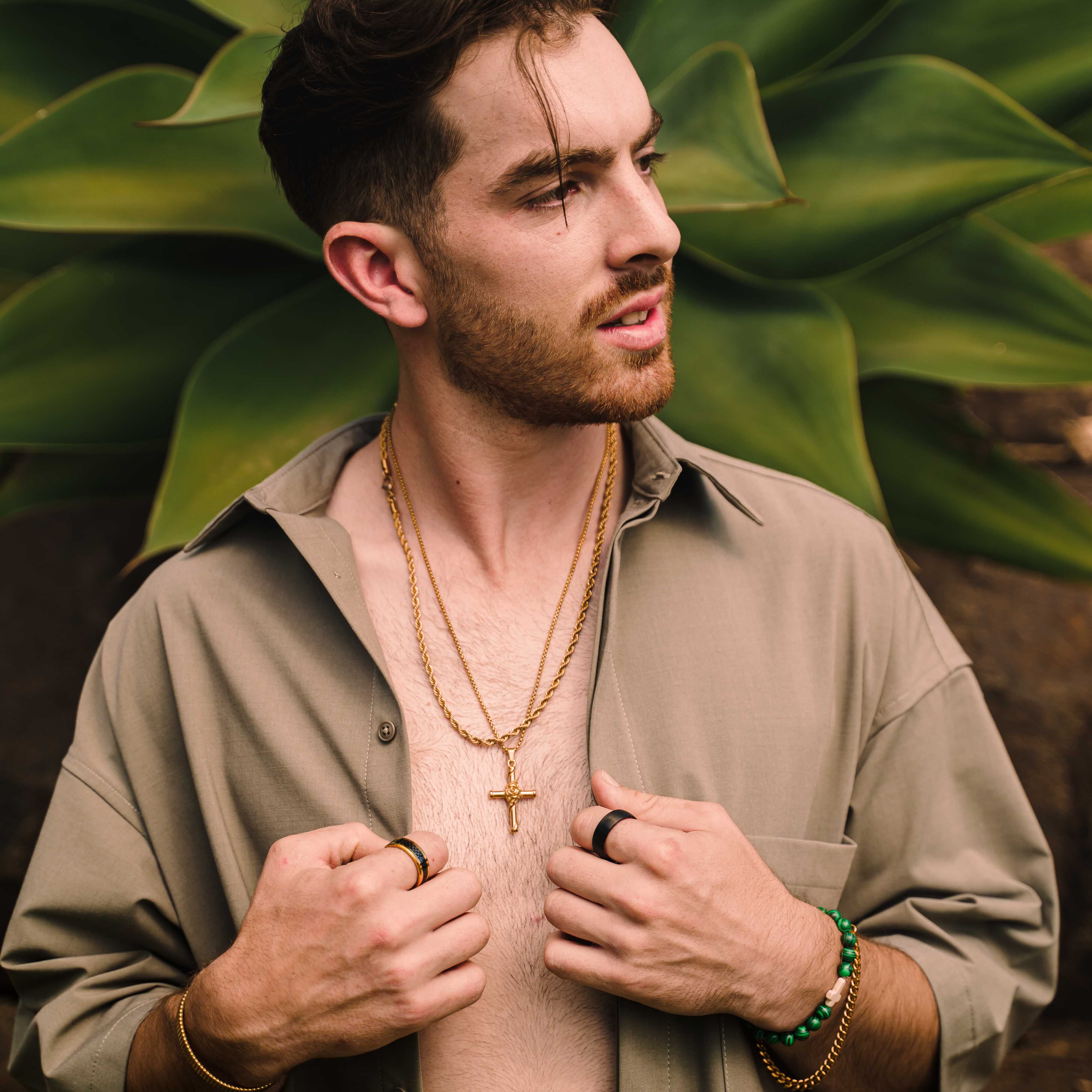 The Phantom - Black Brushed Curved Tungsten Ring