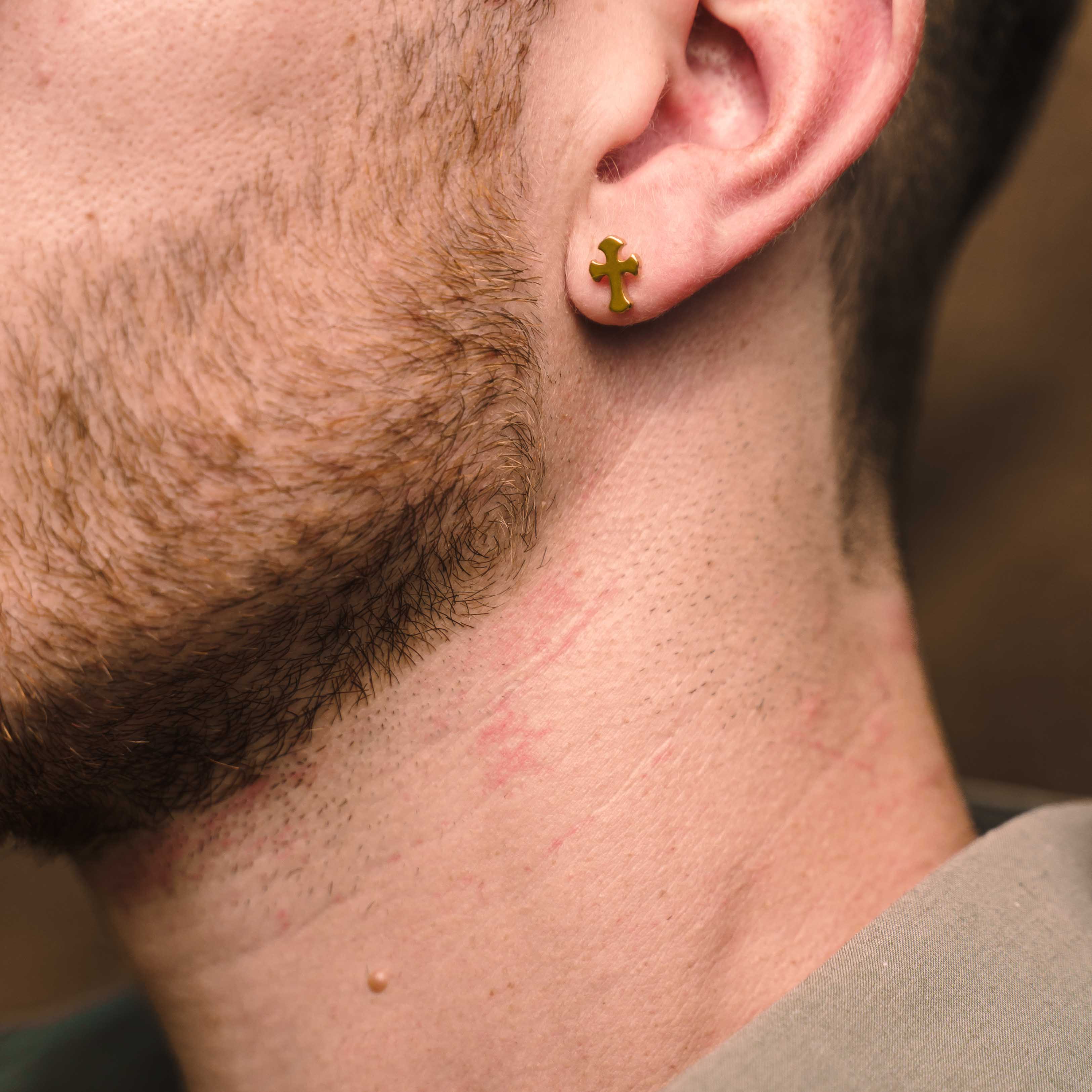 Apollo Cross Stud Earrings (Gold)