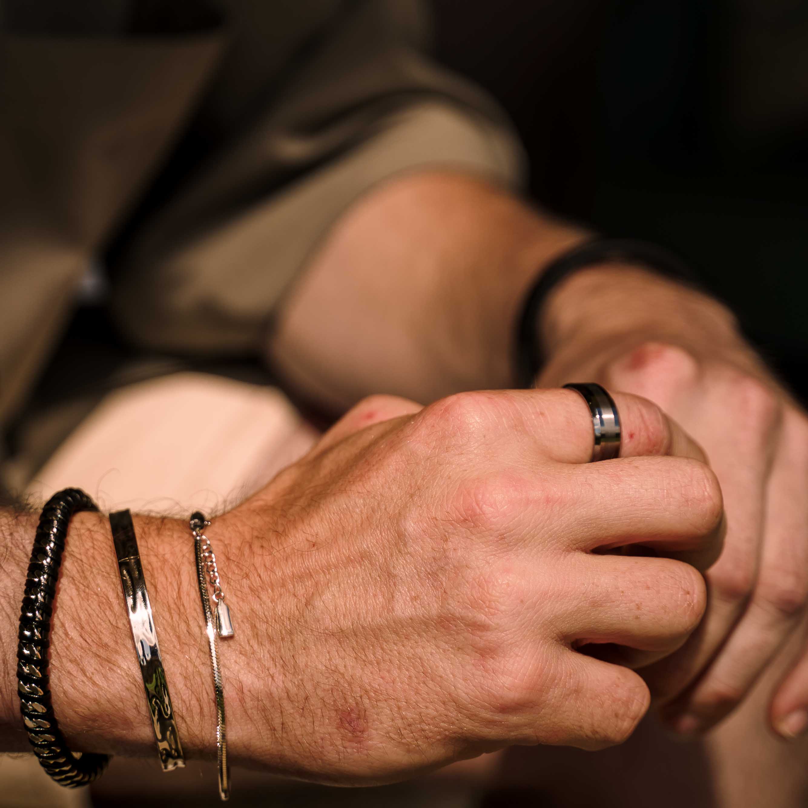 Rip Tide Cuff Bangle (Silver)