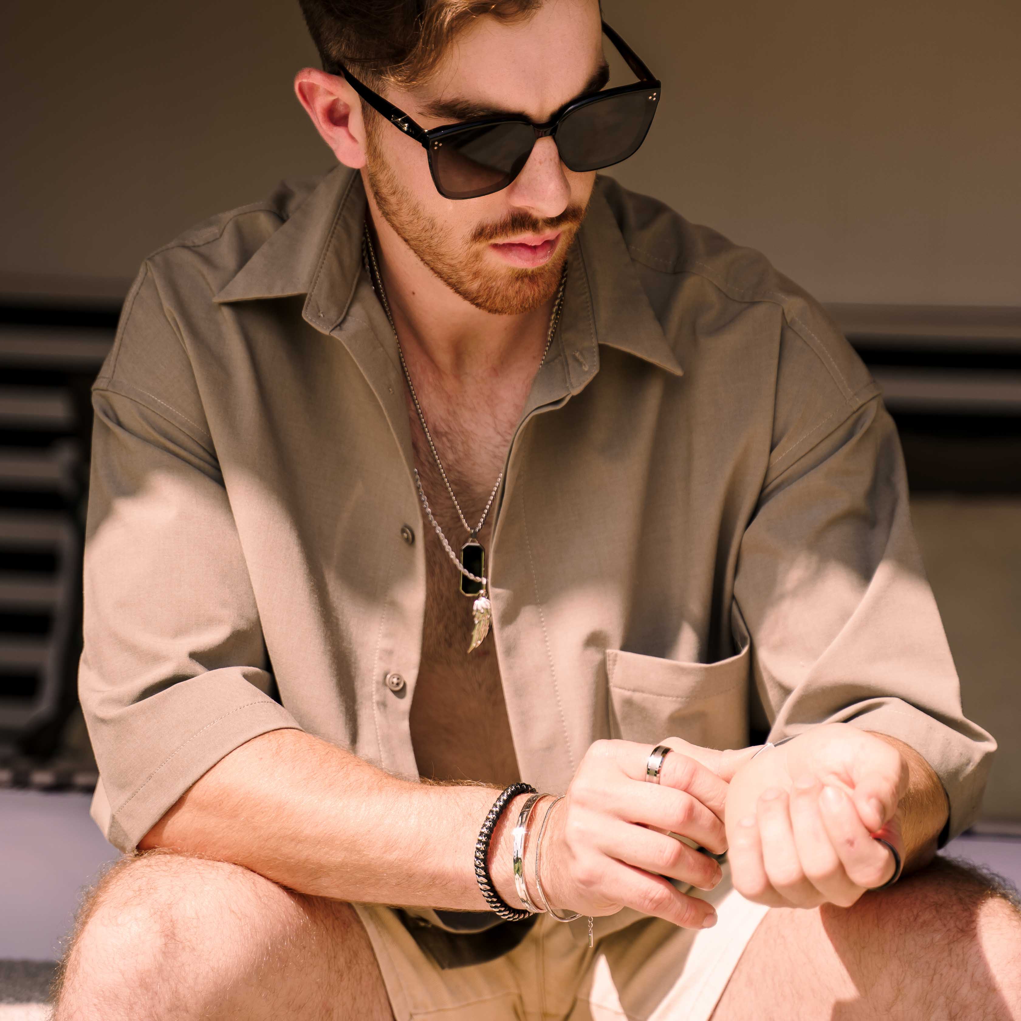 Rip Tide Cuff Bangle (Silver)