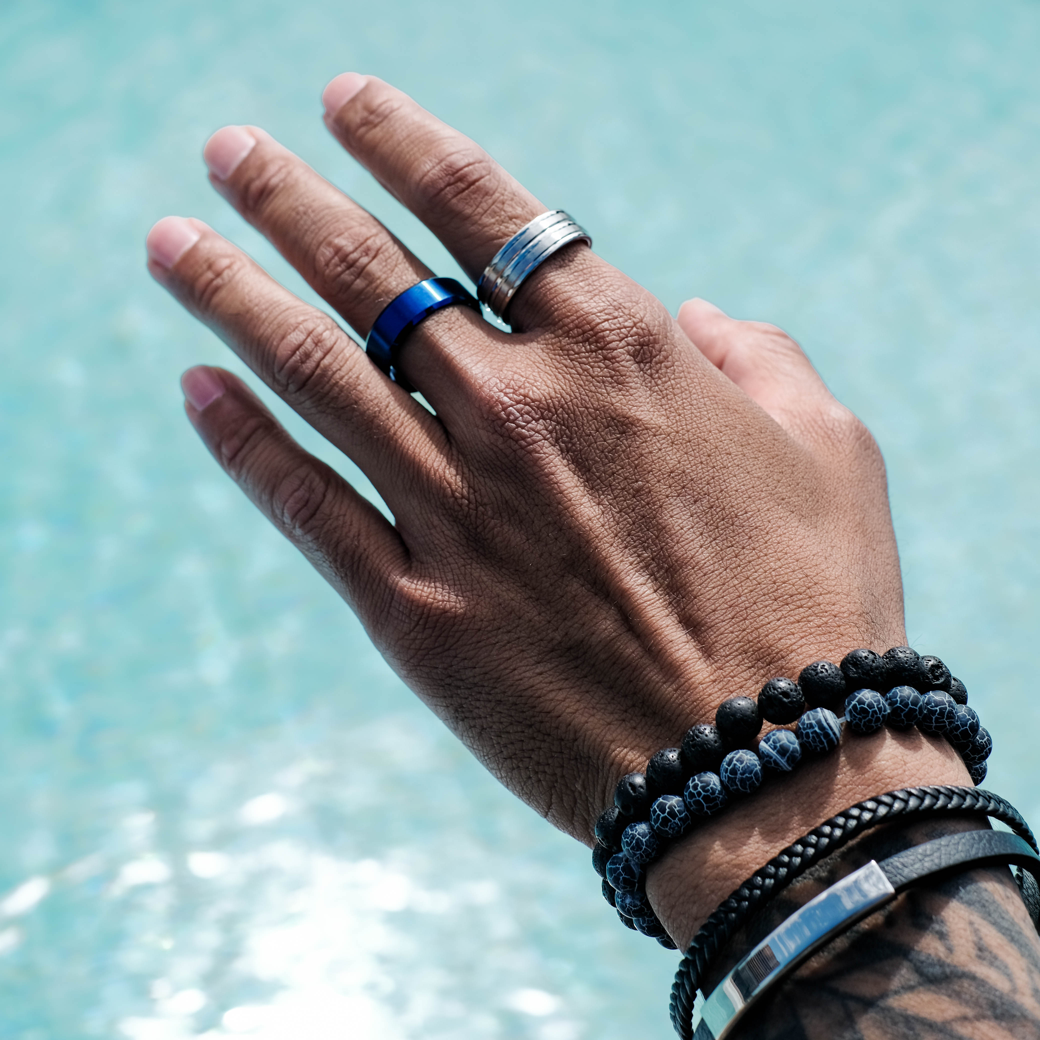 The Superman - Brushed Titanium Ring