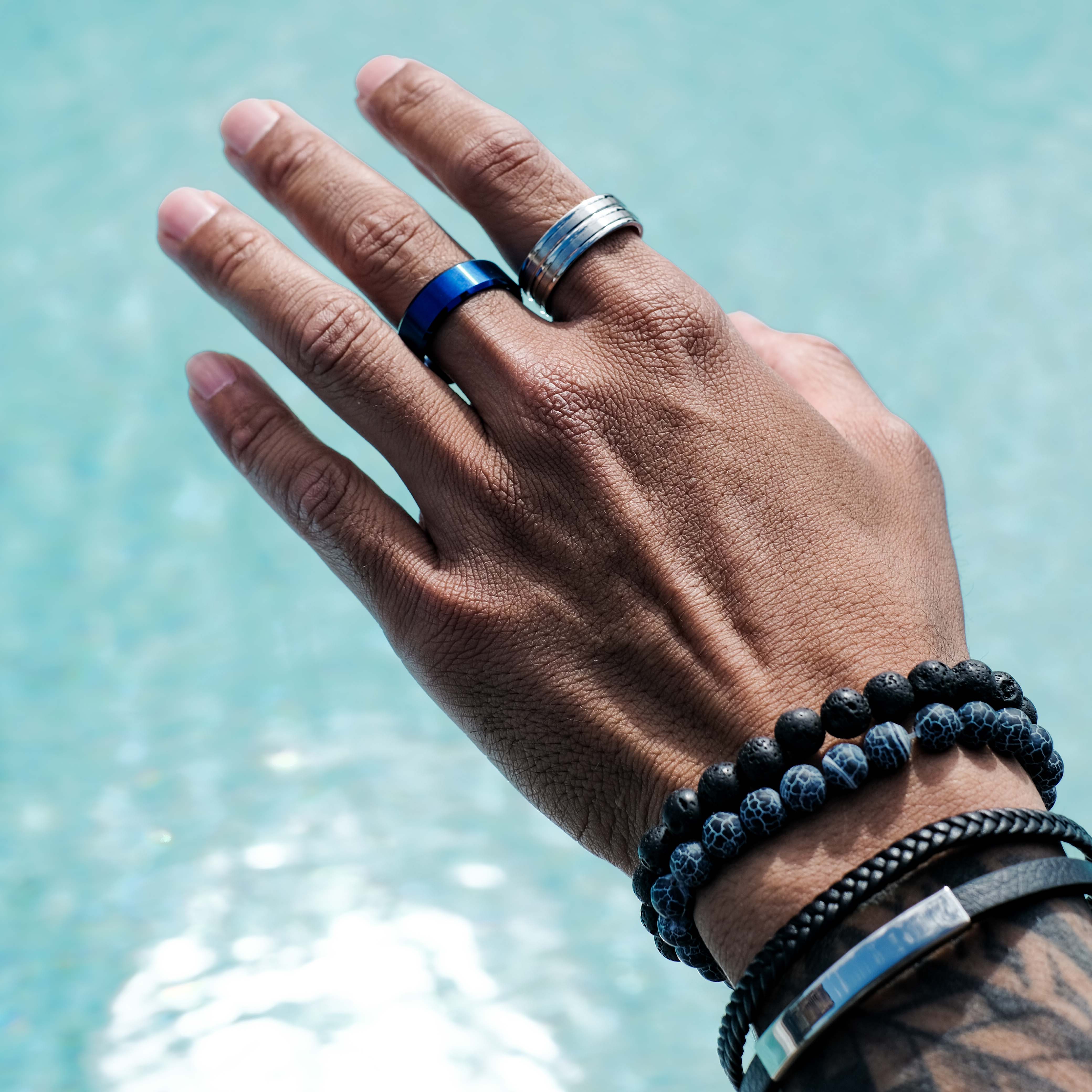 The Superman - Brushed Titanium Ring