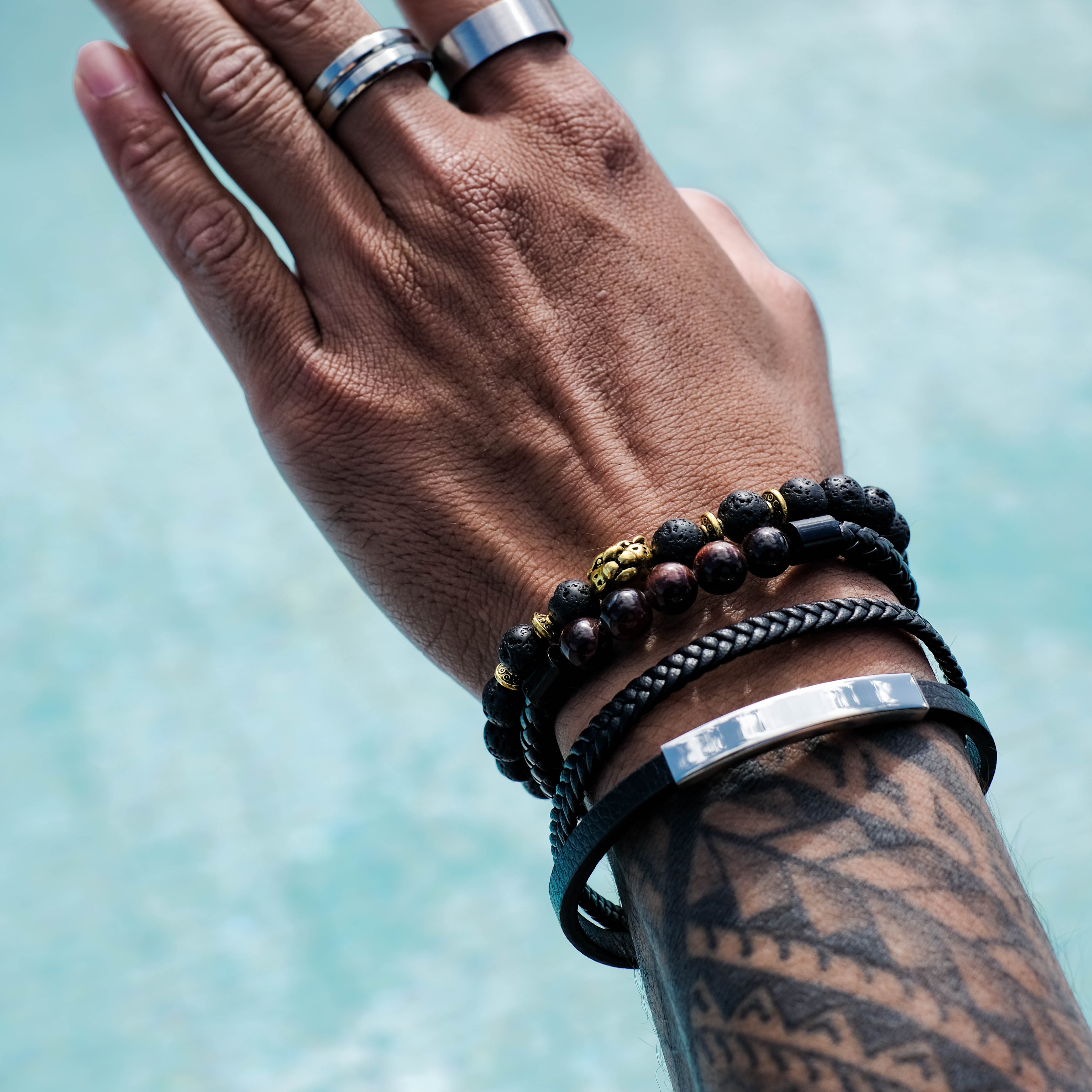 The Wonder - Brushed Beveled Titanium Ring