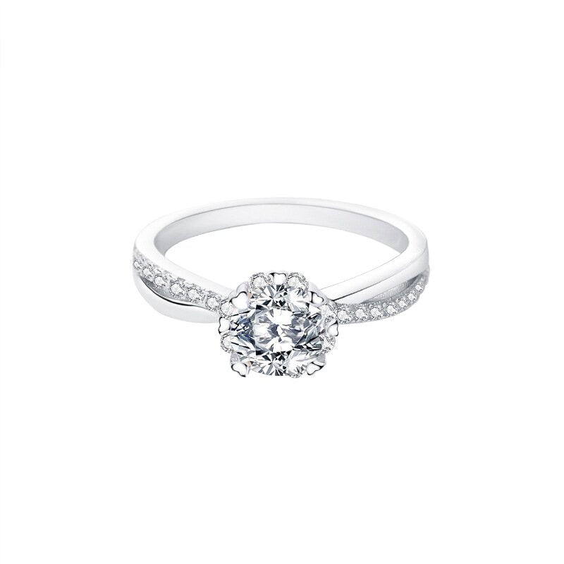 The Grace - Women's 1.0 crt Moissanite Diamond Ring