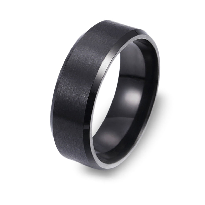 The Quincy - Brushed Titanium Ring