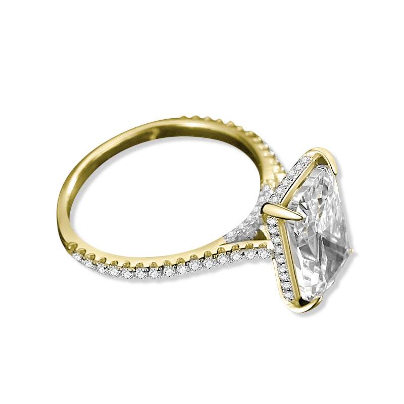 The Sofia Emerald Sapphire Engagement Wedding Ring