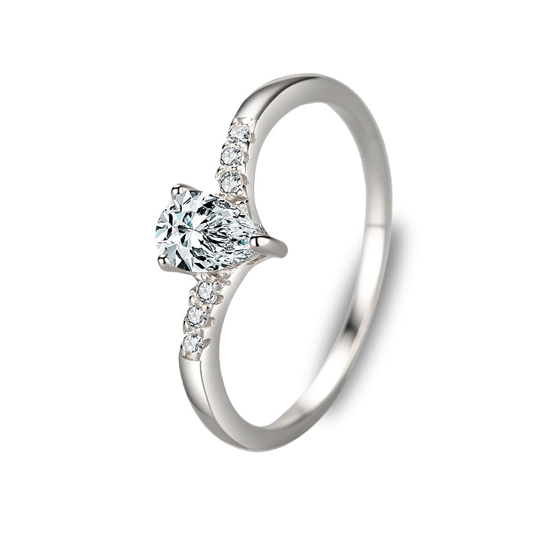 The Layla Pear Duo Sapphire Engagement Wedding Ring