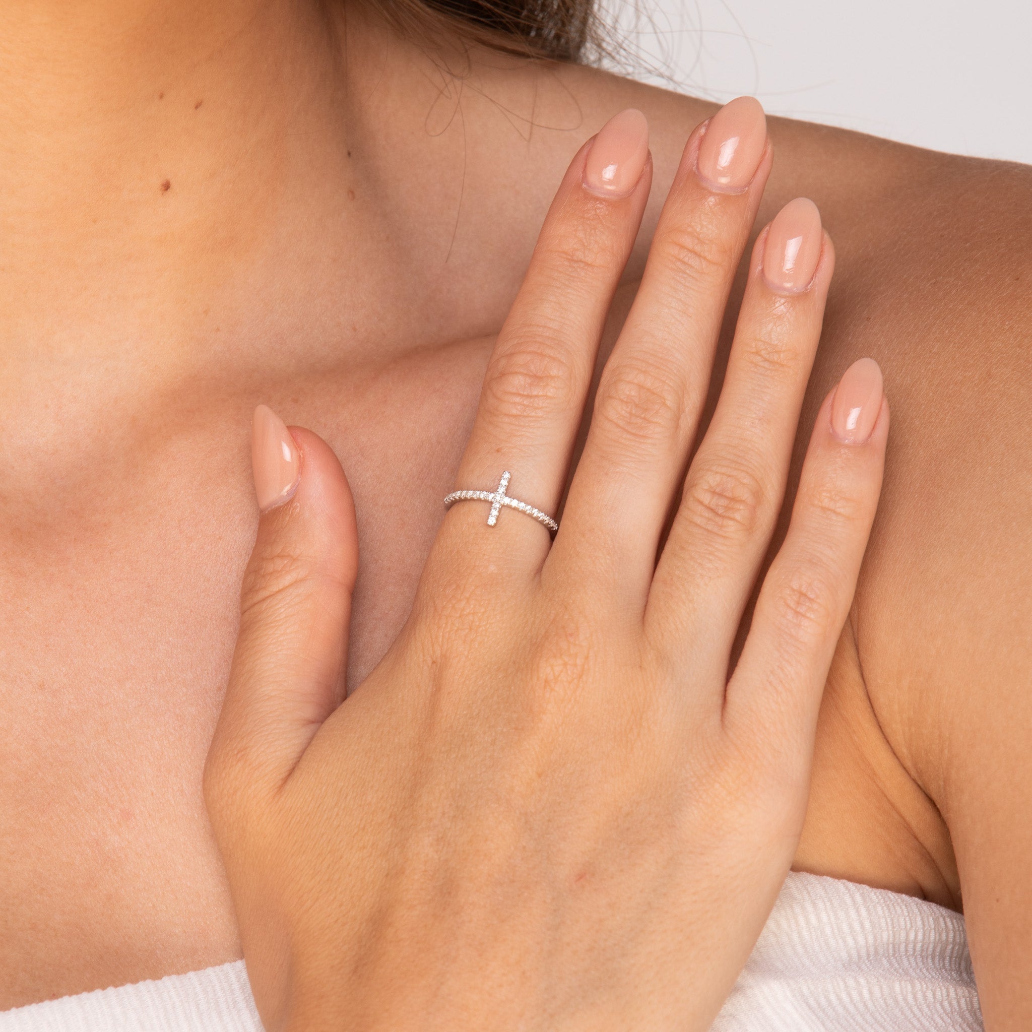 The Eleanor Cross Sapphire Engagement Wedding Ring