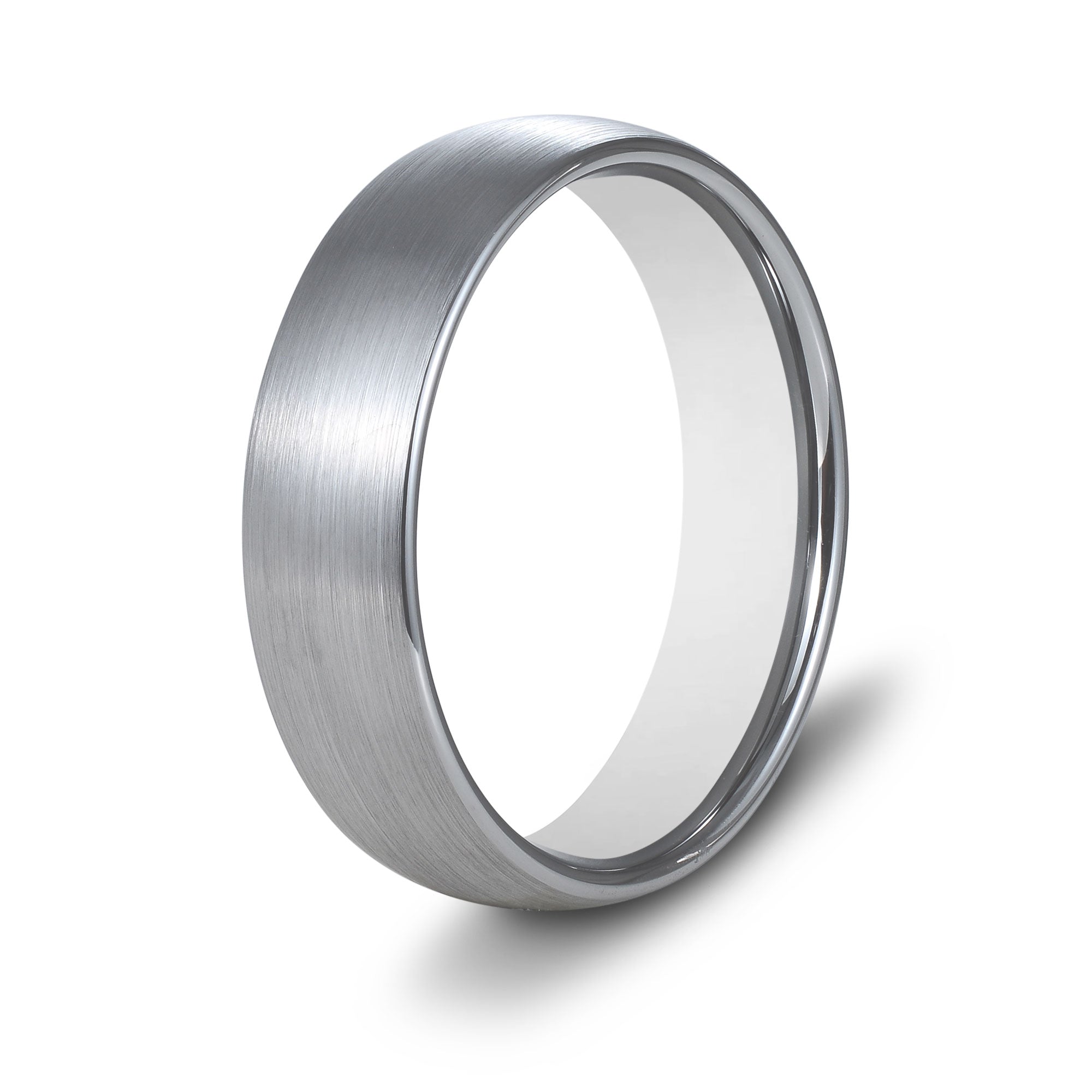 The Hero - Silver 6mm Brushed Tungsten Ring