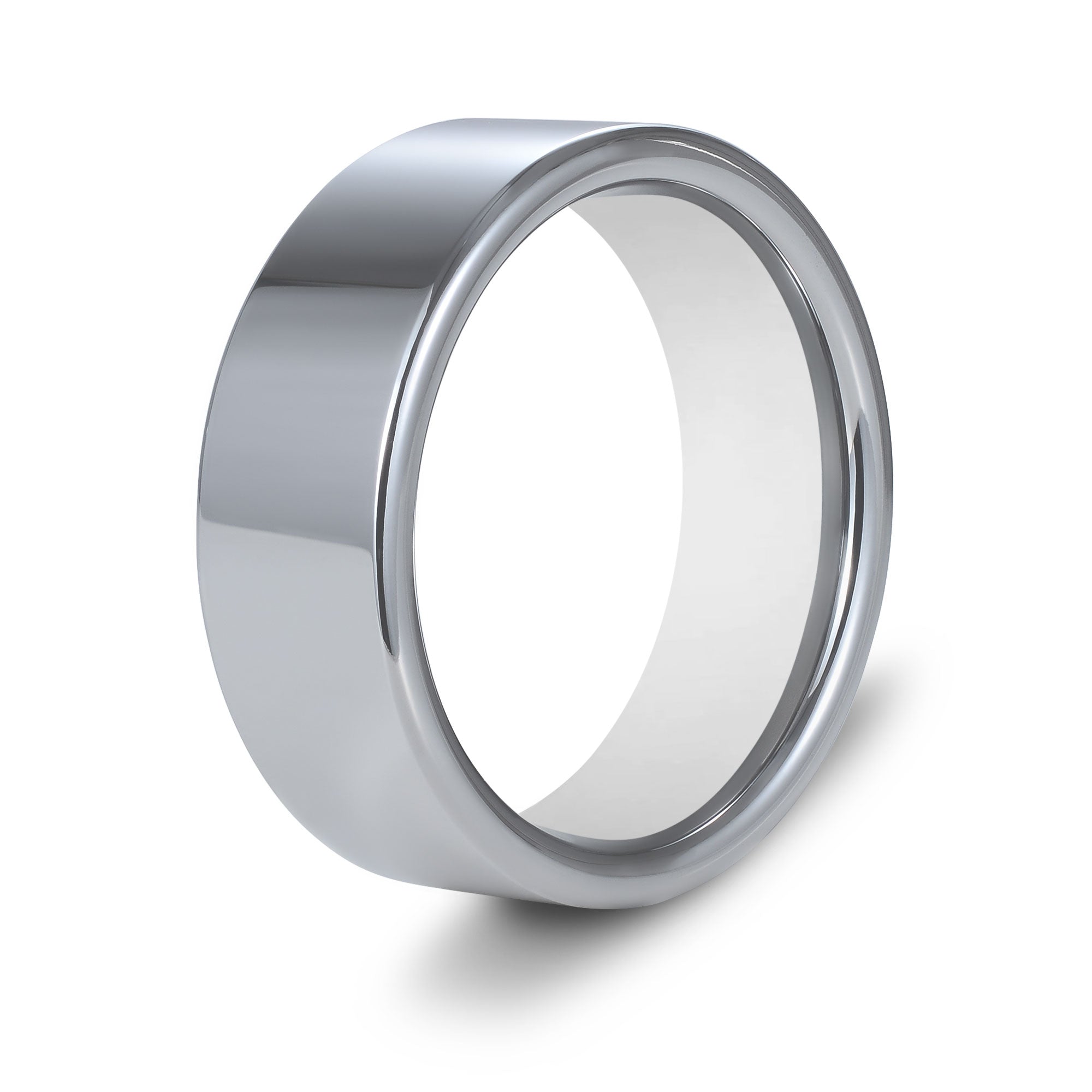 The Novelist - Silver Tungsten Gloss Finish Ring