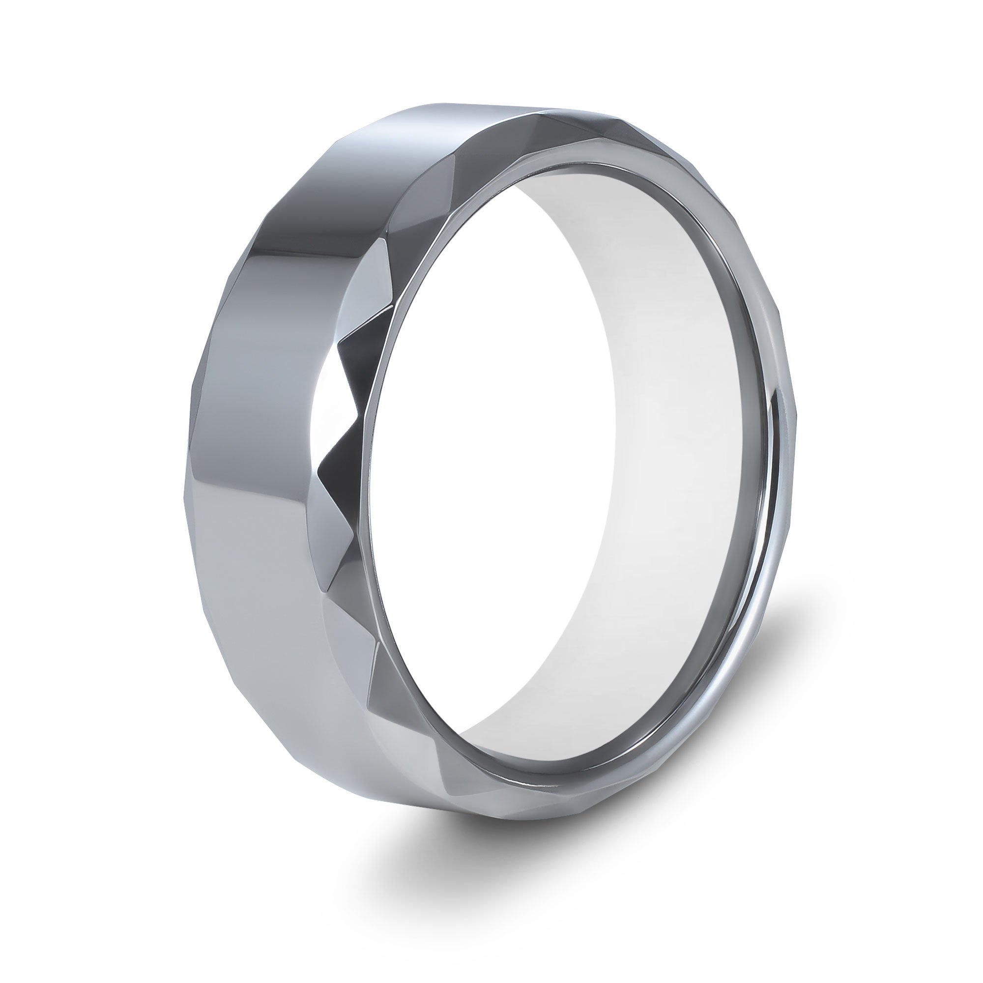 The Aviator - Silver Tungsten Gloss Finish Ring