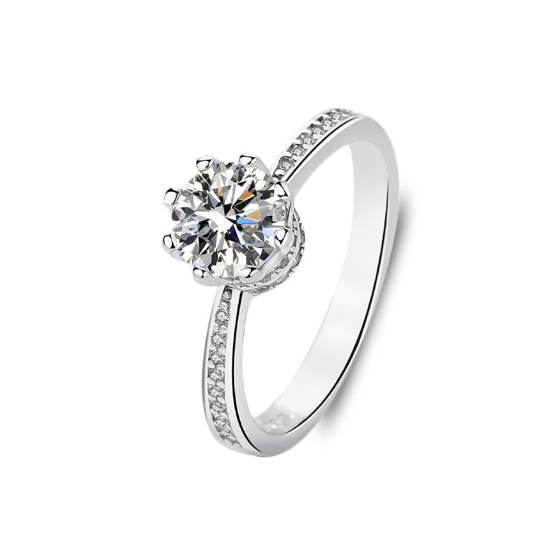 The Esme - 0.8 crt Moissanite Diamond Ring