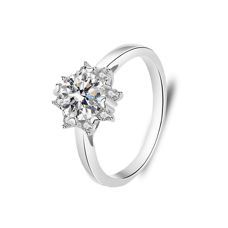 The Zanessa - 1.0 crt Moissanite Diamond Ring