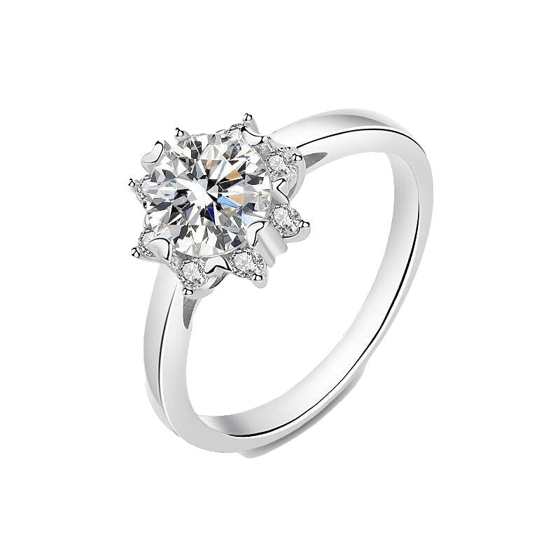 The Zanessa - 1.0 crt Moissanite Diamond Ring