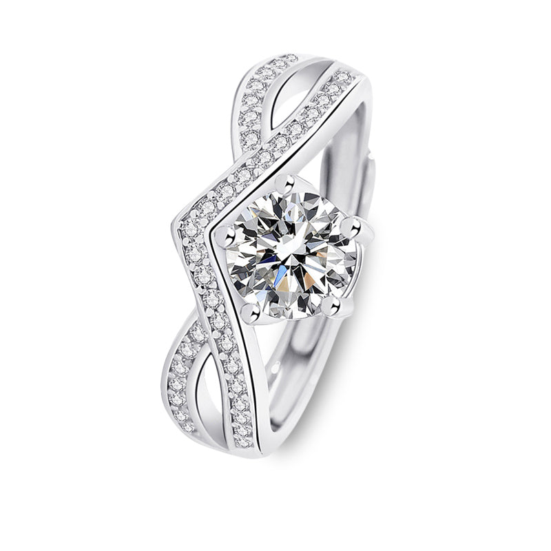 The Margot - 1.0 crt Moissanite Diamond Ring