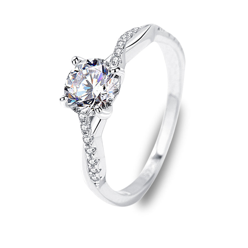 The Avery - 1.0 crt Moissanite Diamond Ring