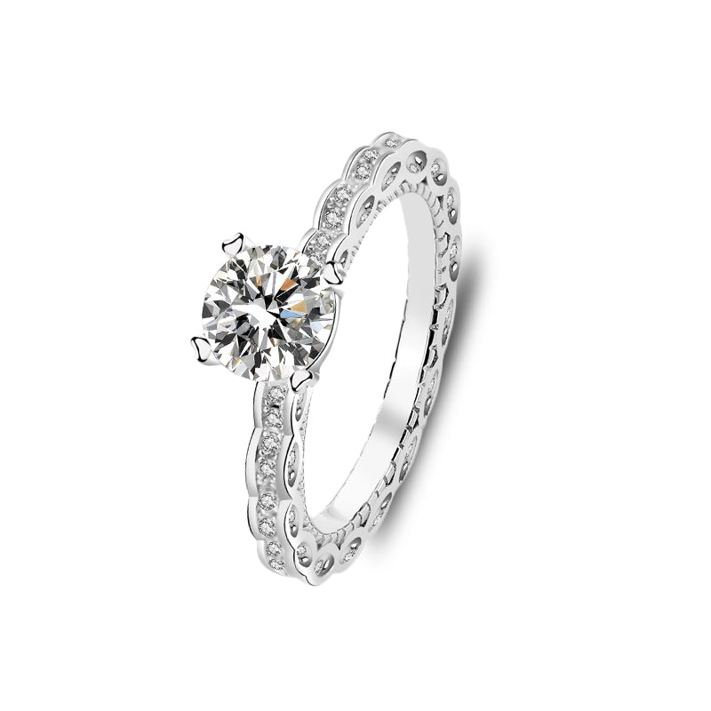 The Josephine - 1.0 crt Moissanite Diamond Ring