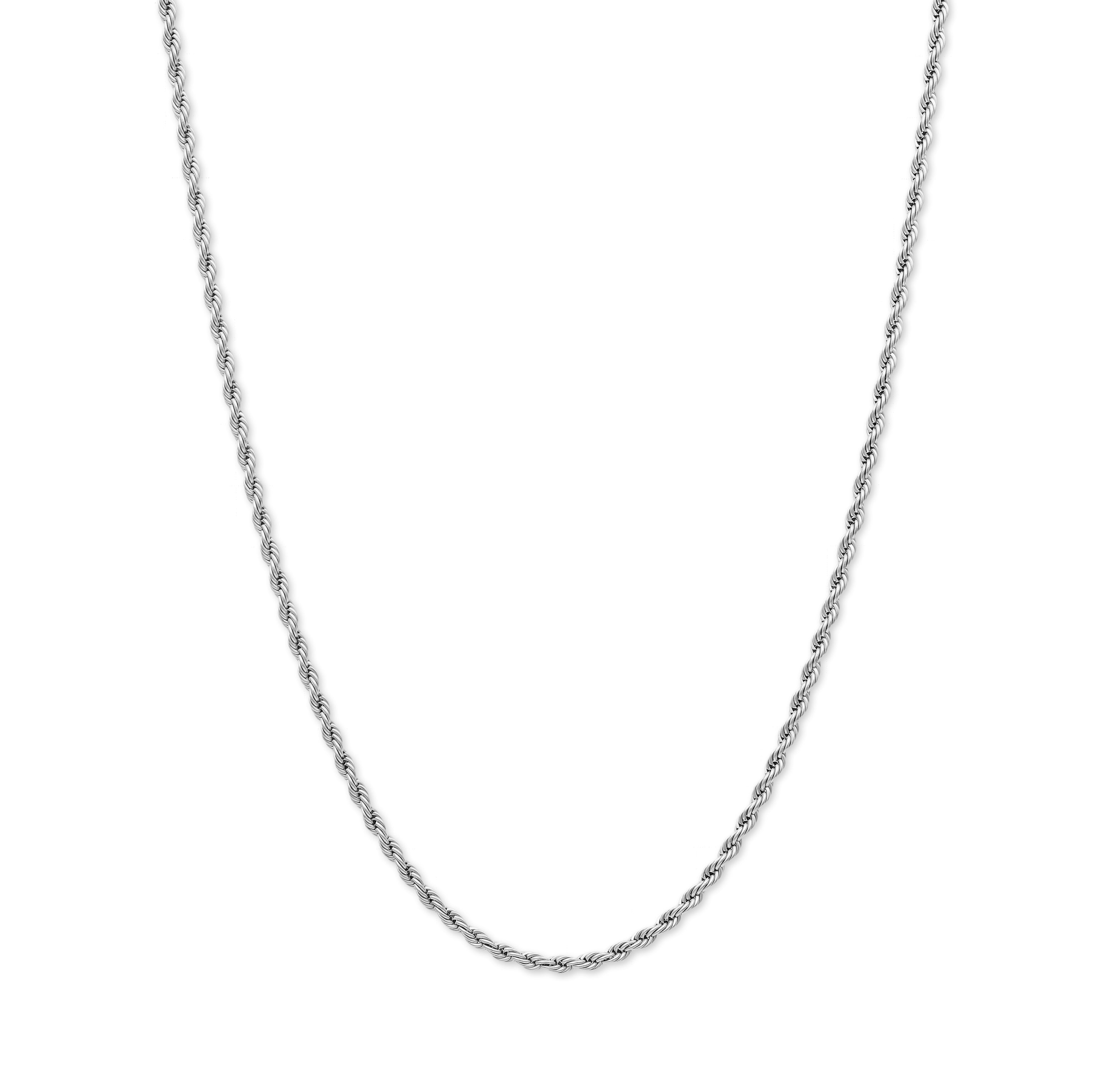 3mm Rope Necklace (Silver)