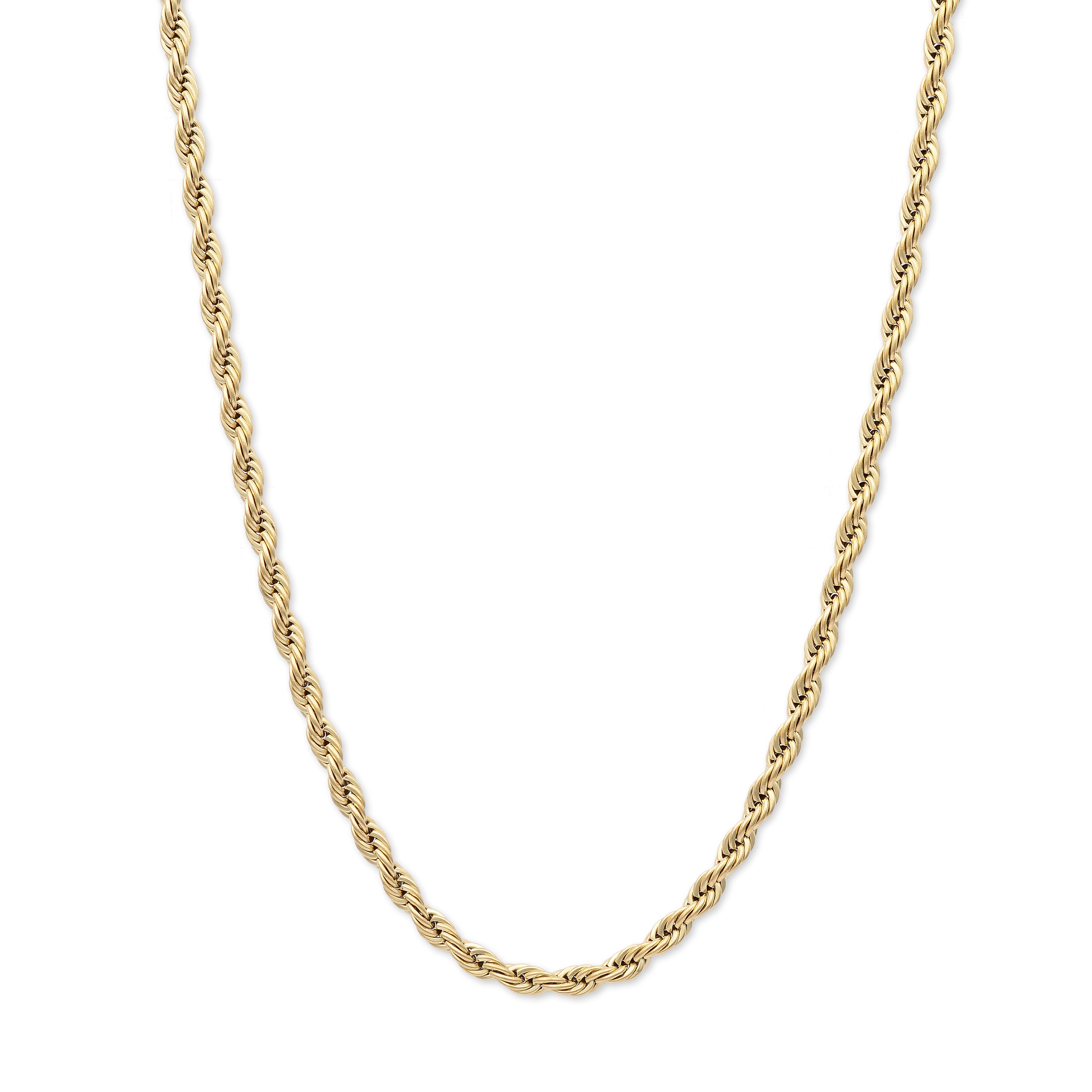 4mm Rope Necklace (Gold)