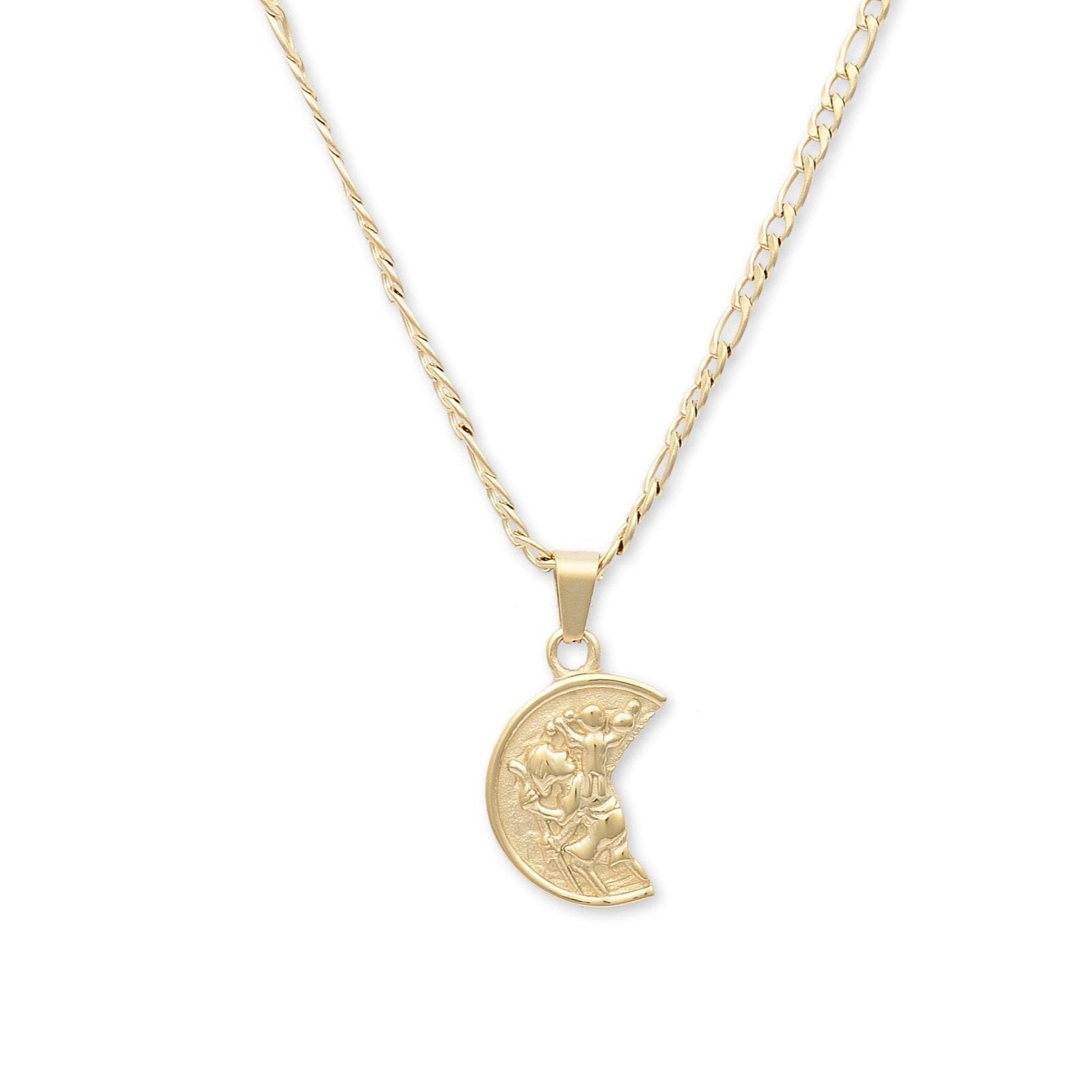 Roman Coin Chain Necklace (Gold)