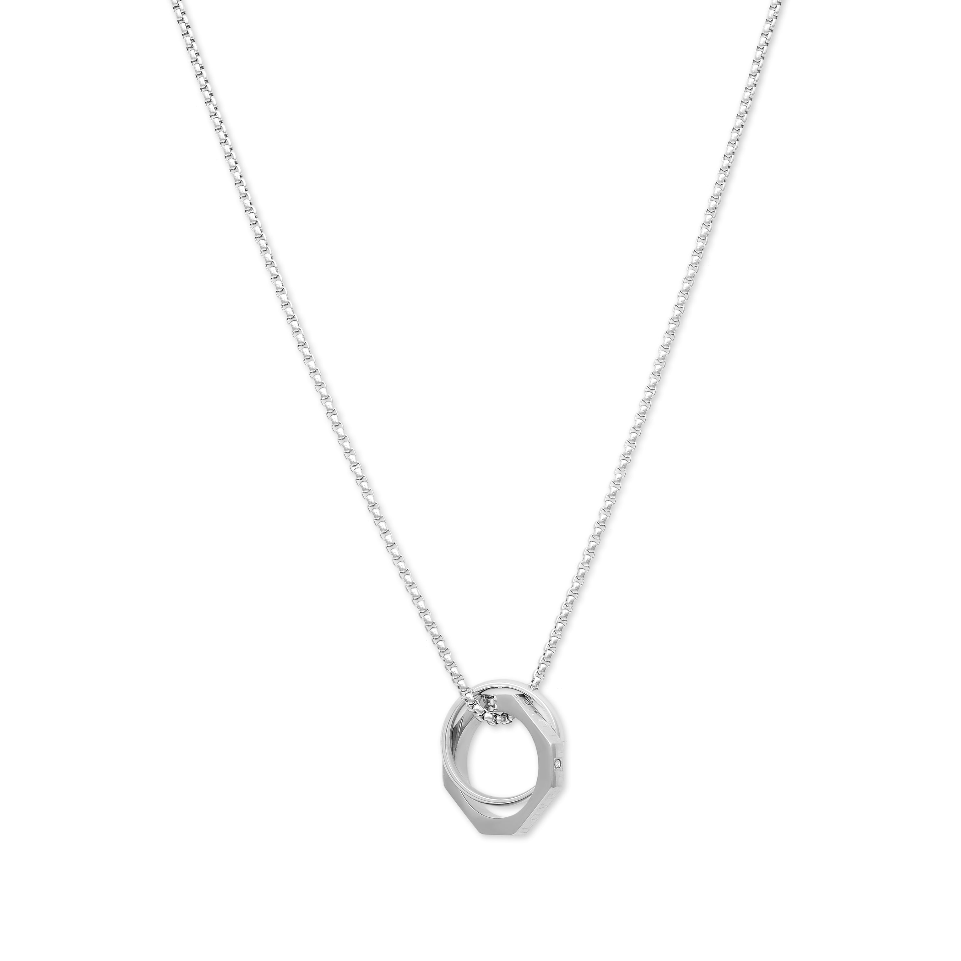 Eternity Circle Necklace (Silver)