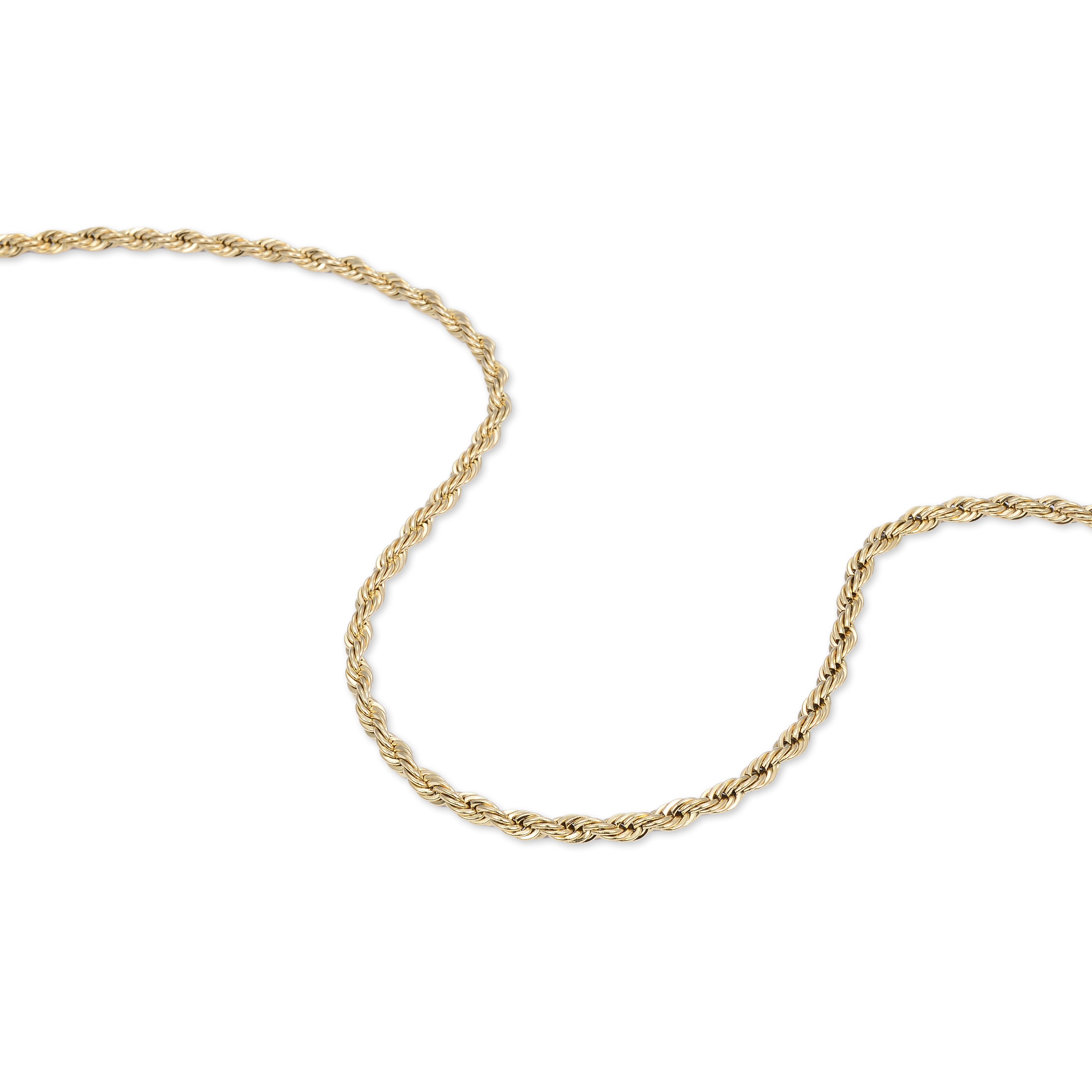 5mm Rope Necklace (Gold)