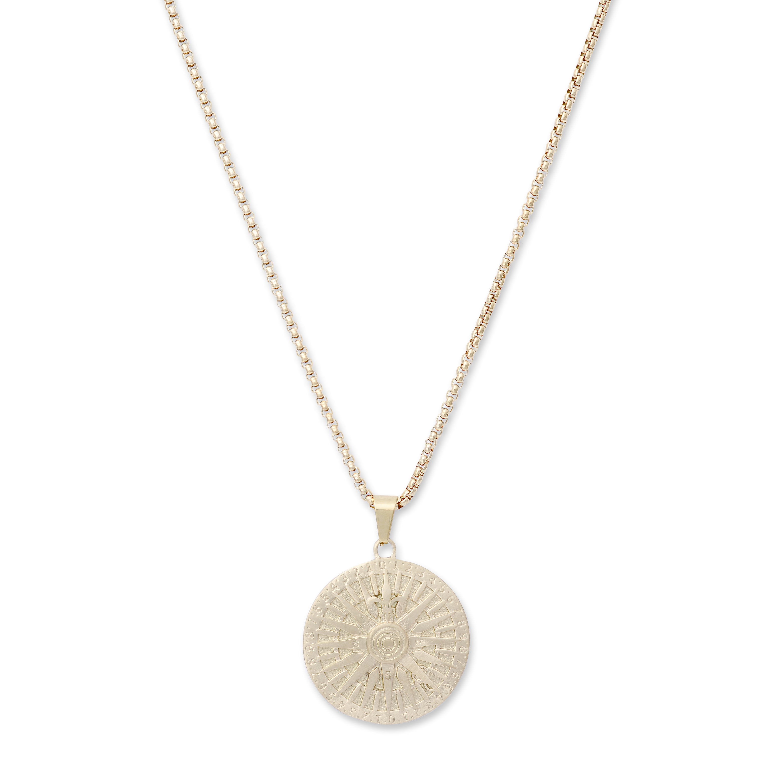 Solar Compass Necklace (Gold)