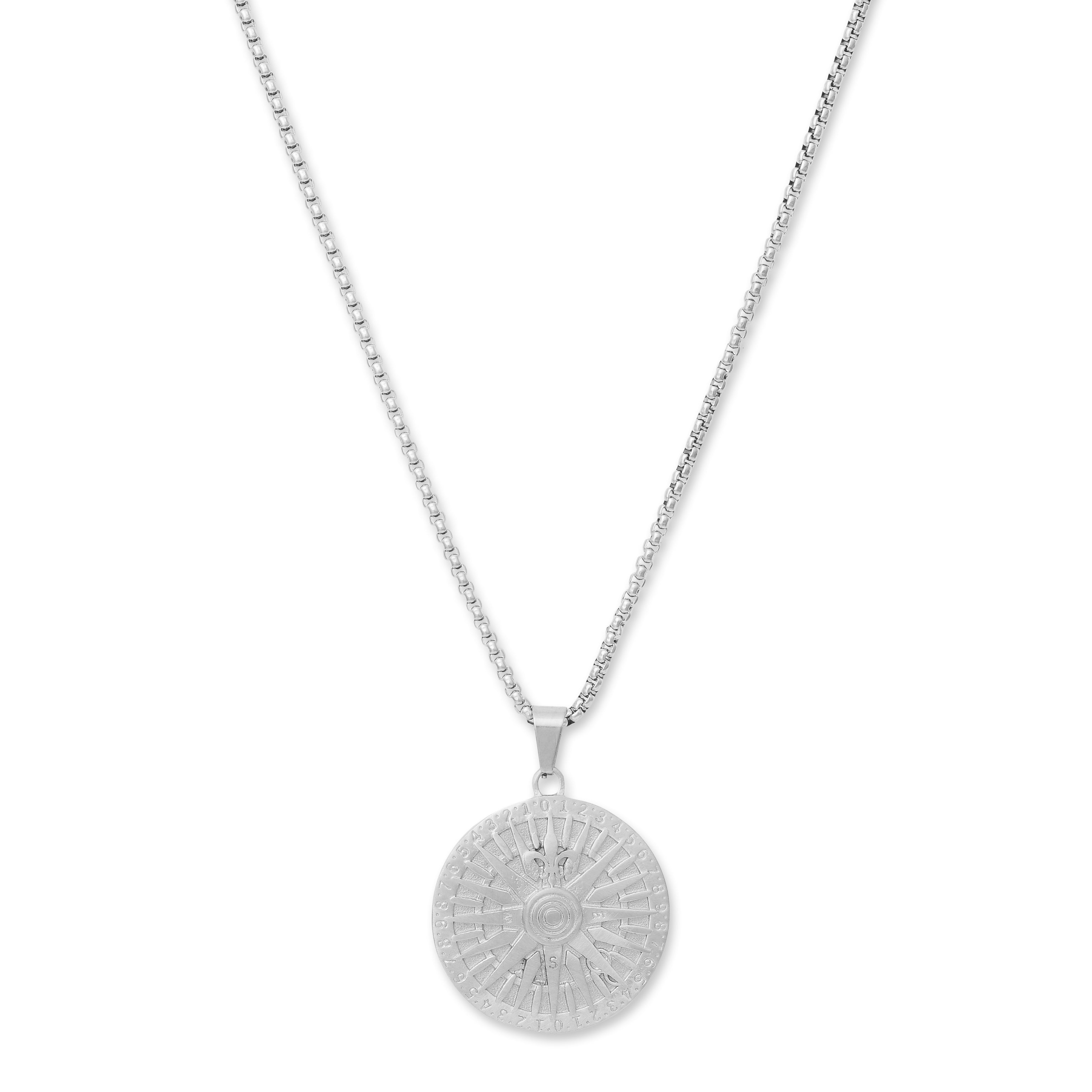 Solar Compass Necklace (Silver)