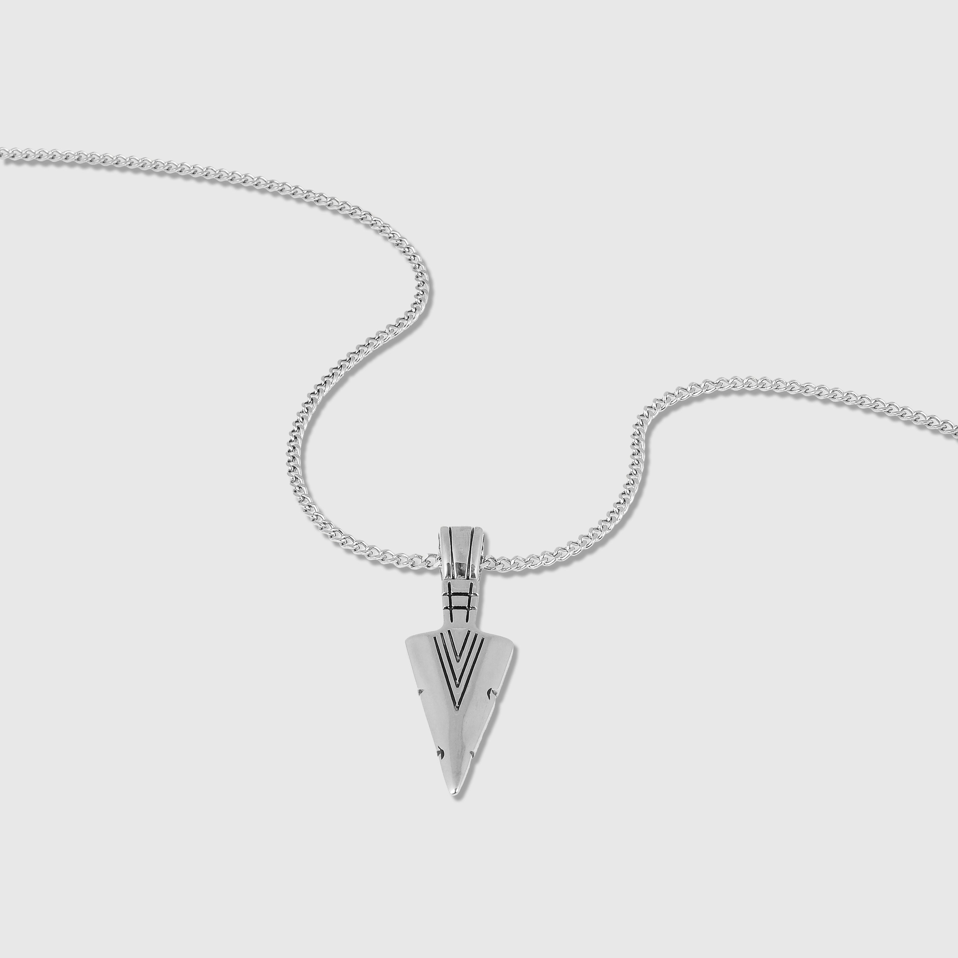 Arrow Head Necklace (Silver)