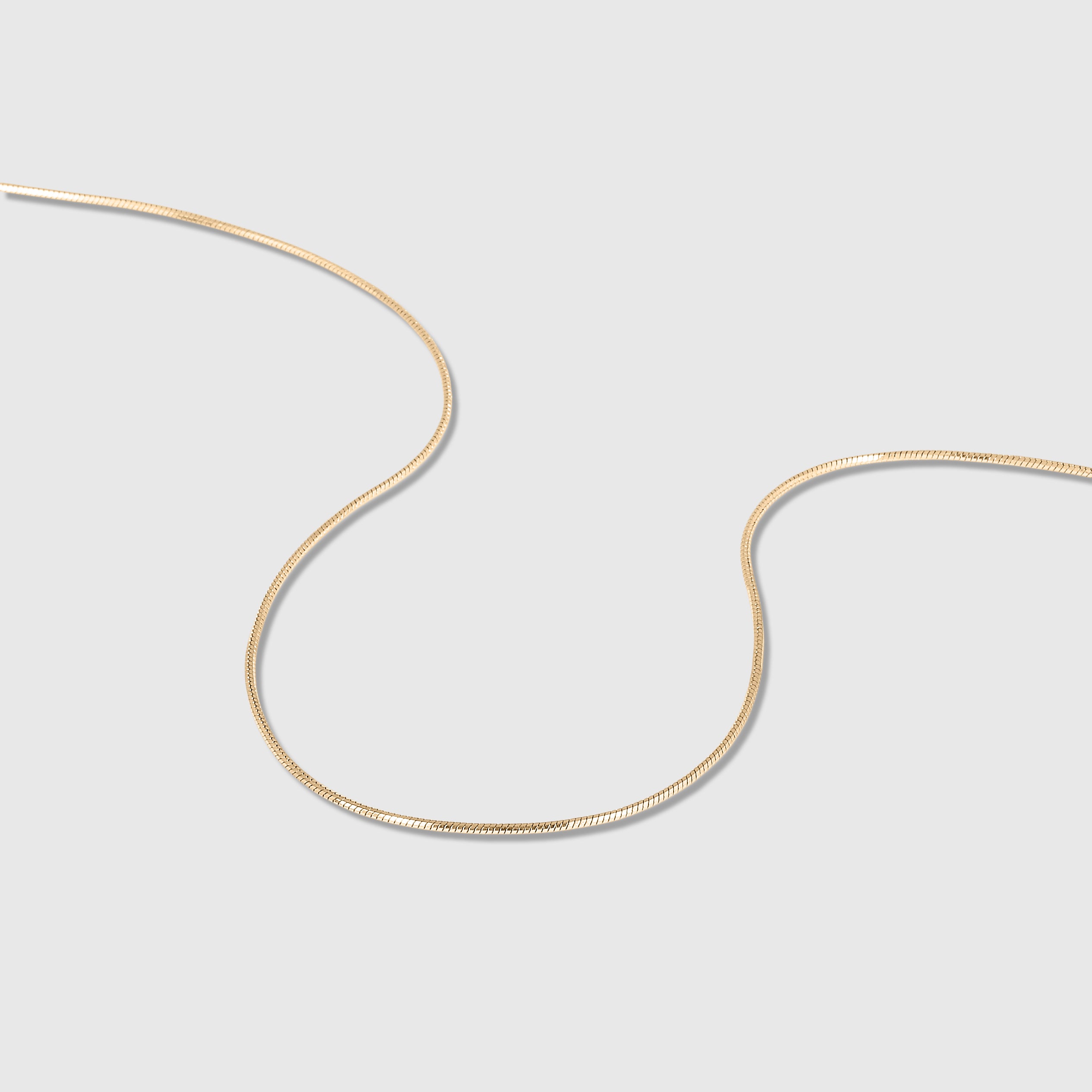 Classic Snake Chain Necklace (Gold)