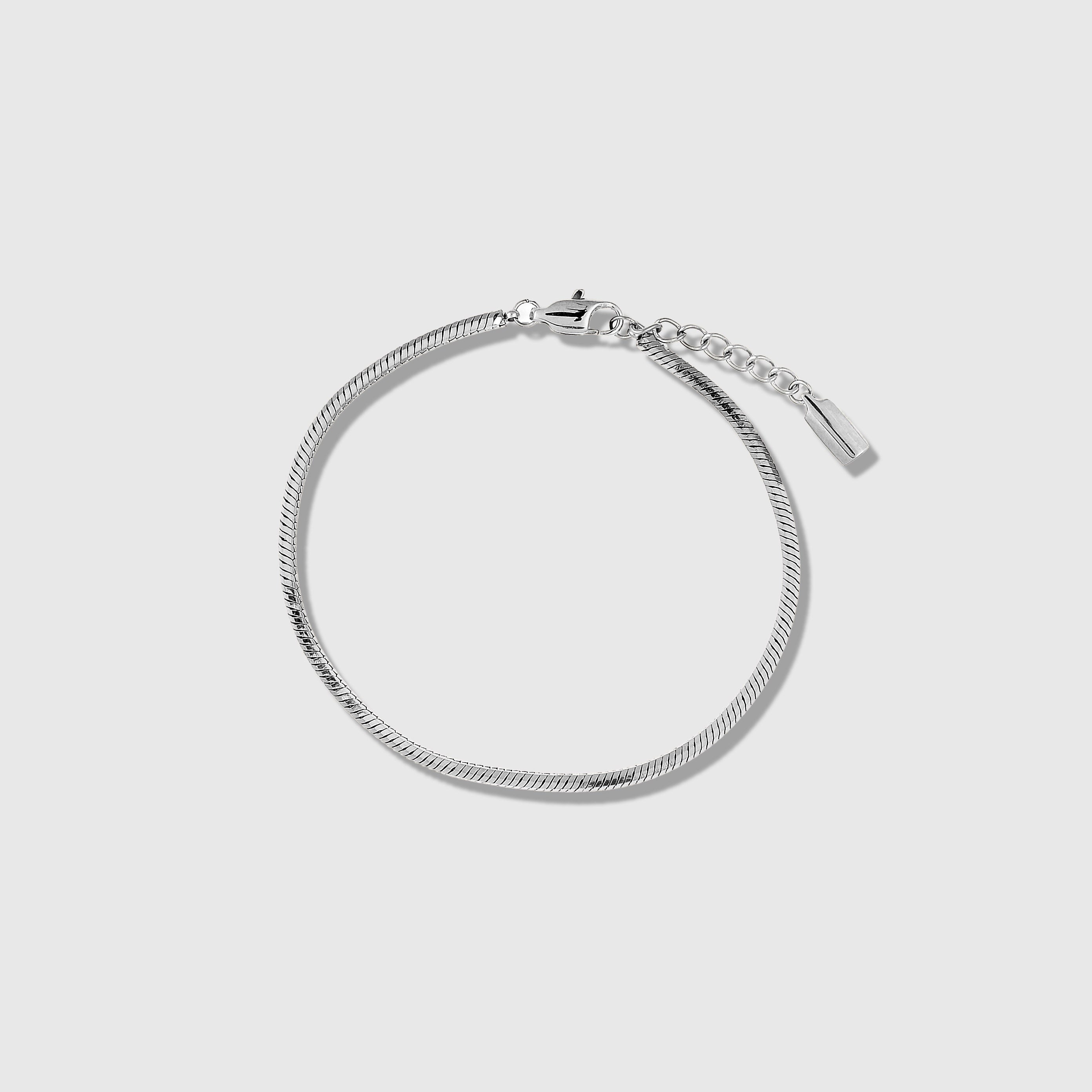 Classic Snake Chain Bracelet (Silver)