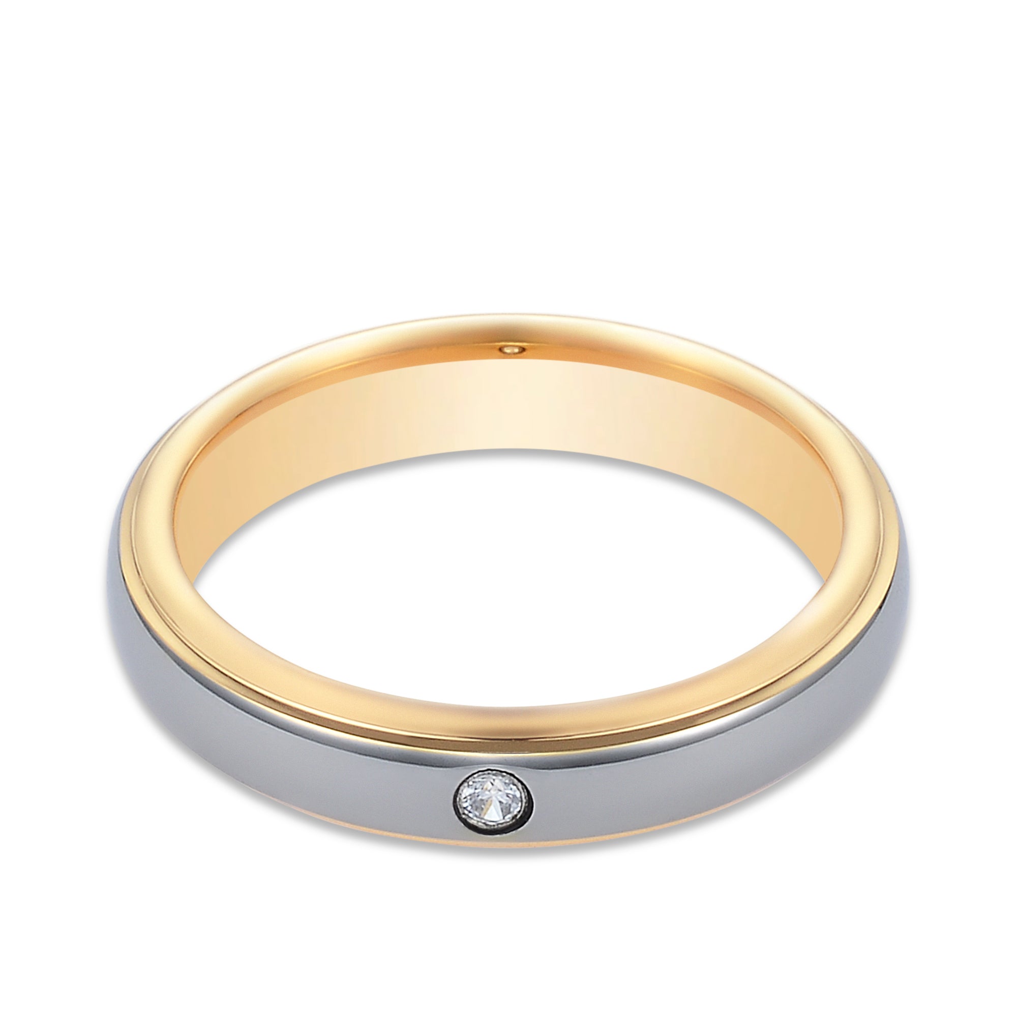 The Aurora- Gold Tungsten Ring