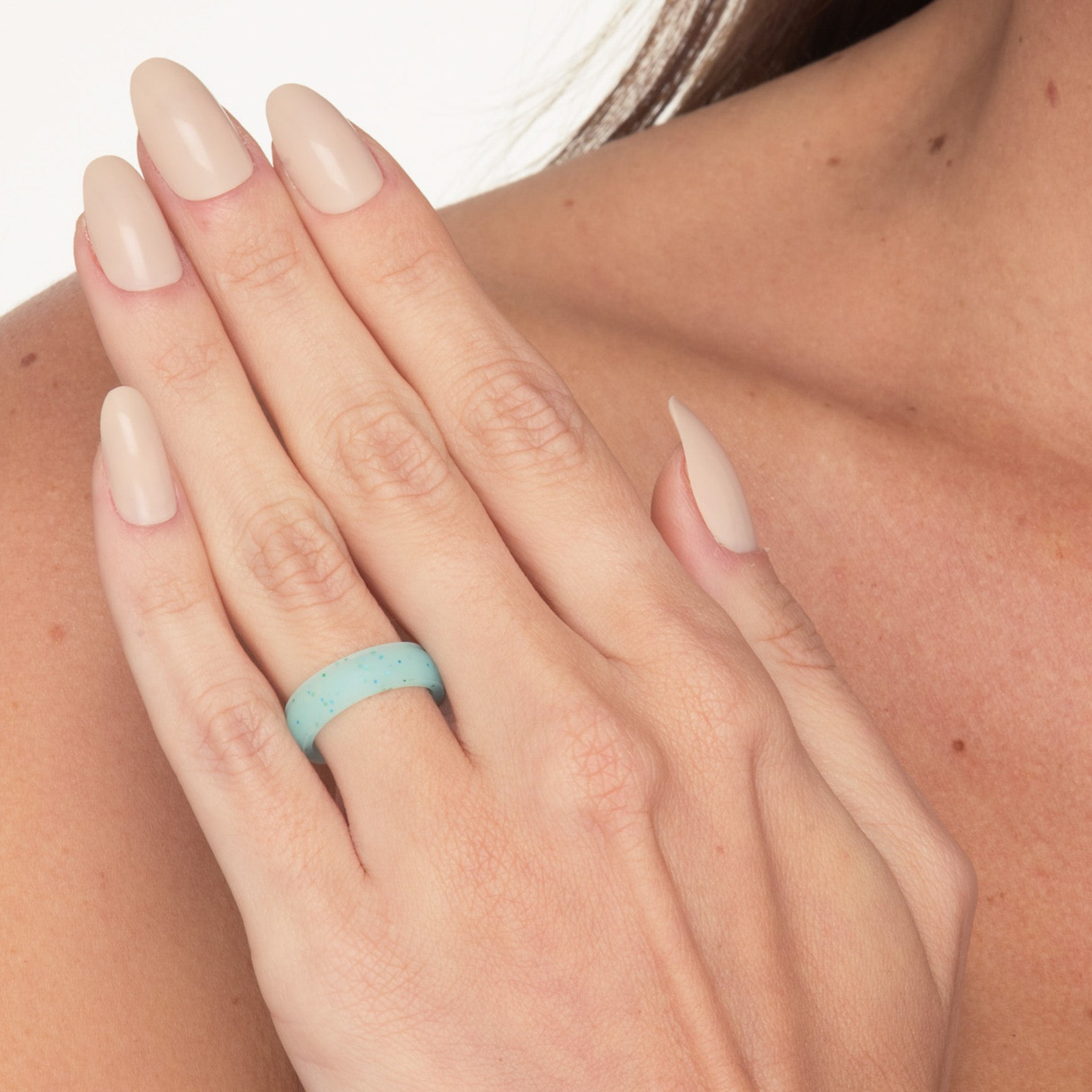 The Teal Lagoon - Silicone Ring